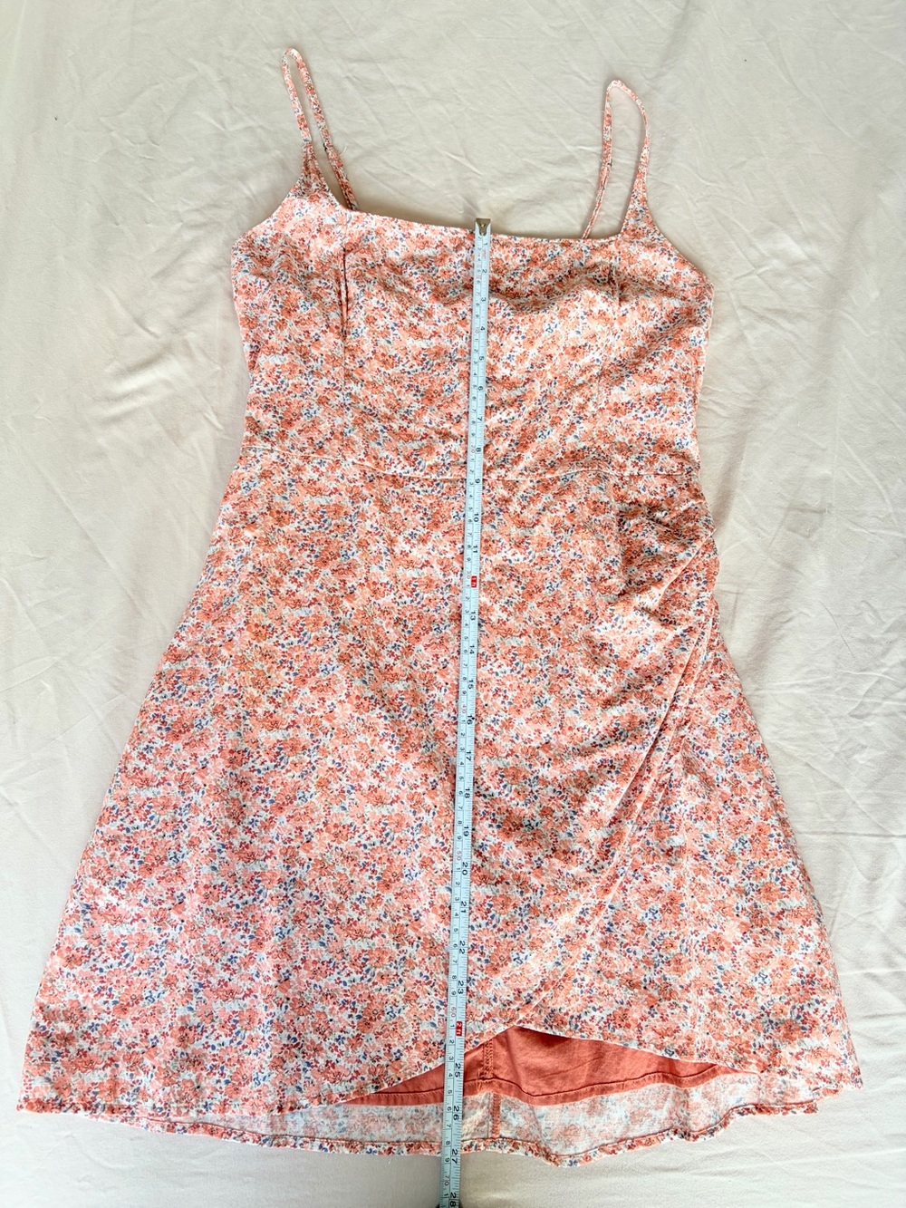 Abercrombie & Fitch Floral Pink Mini Wrap Dress 🌸 Cottagecore Coquette Preppy M - Picture 9 of 9